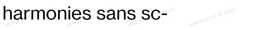 harmonies sans sc字体转换